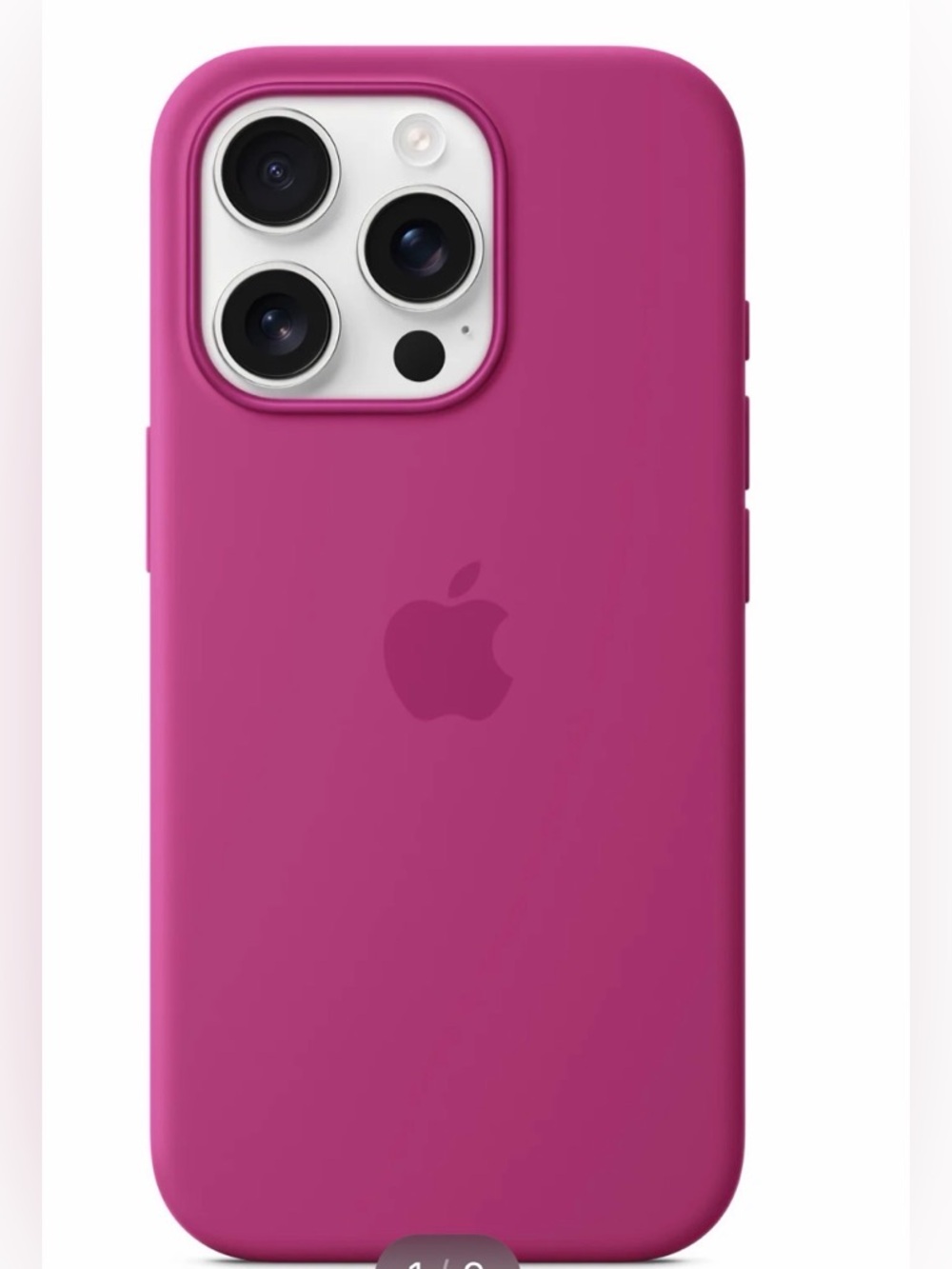 iPhone 16 Pro Max Case Apple Fuchsia Silicone Case